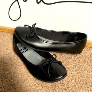 Girls Black Flats